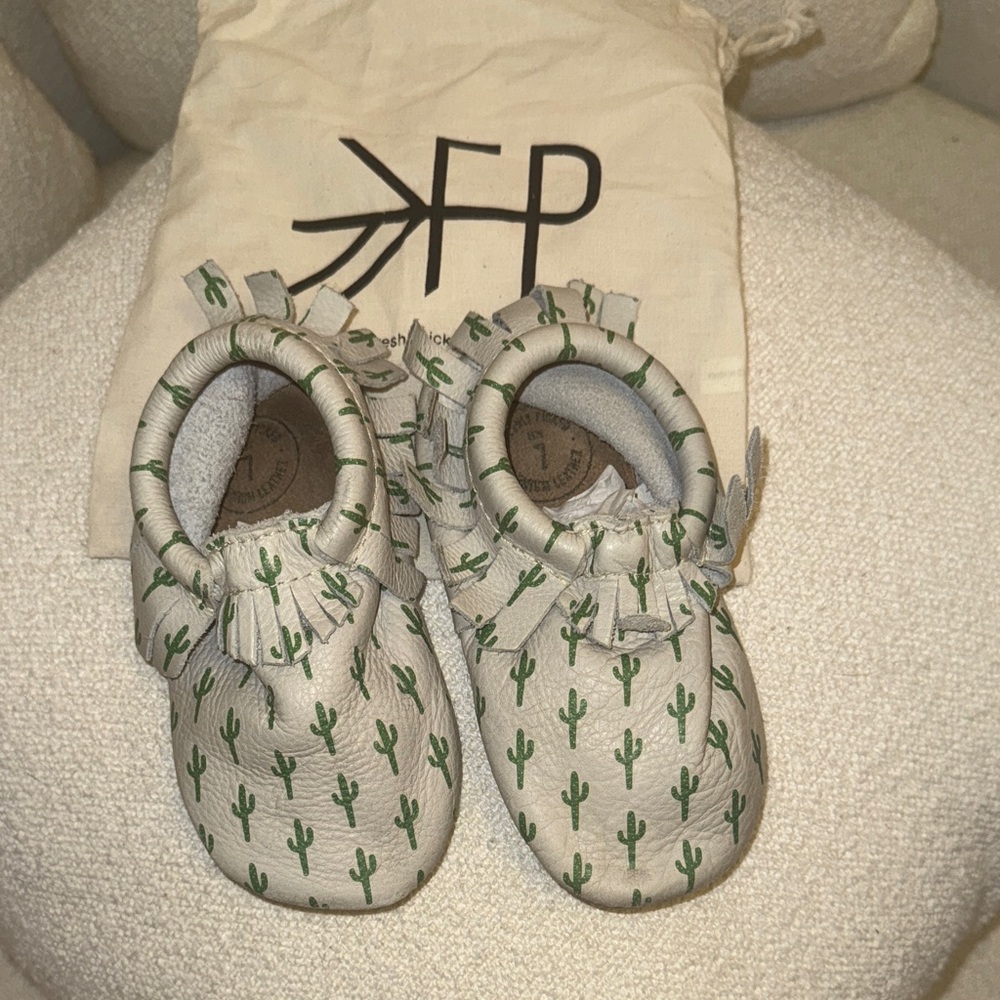 Freshly Picked Cactus Print Baby Moccasins